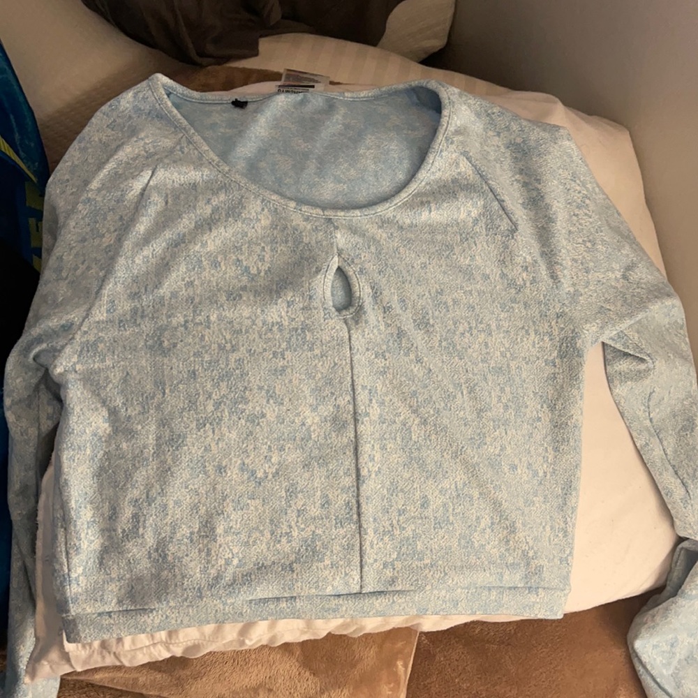 Gymshark crop top long sleeve size medium